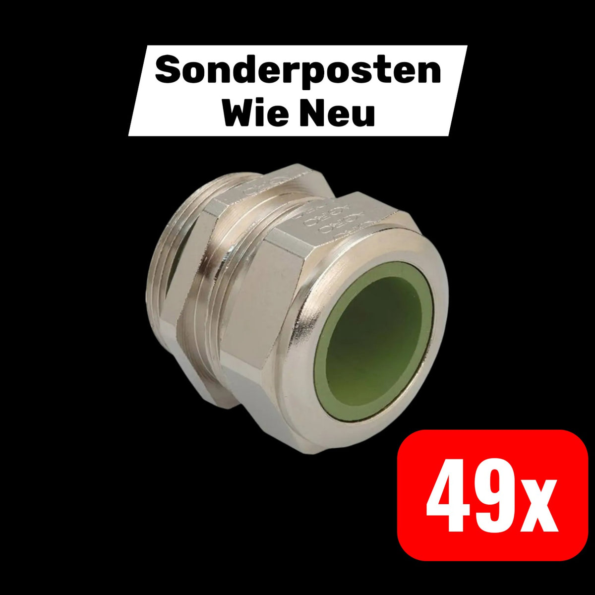 Kaiser Kabelverschraubung Verschraubung PG11 Metall natur 1000.11 49 STÜCK - 7611614105970