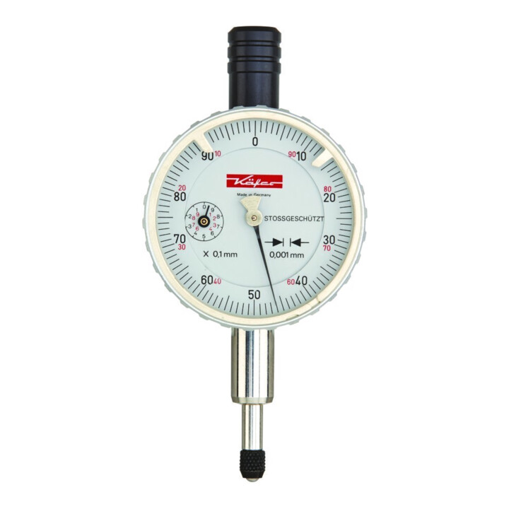 B-Ware Käfer Feinmessuhr Messinstrument Messuhr Analog 1mm 58mm Stoßgeschützt - 4031452101676