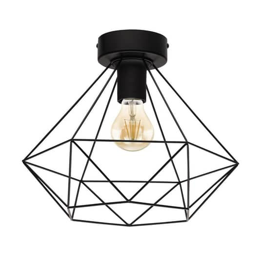 B-Ware Eglo Käfig Deckenlampe Tarbes ø32,5cm Schwarz Deckenlampe Deko Deckenlicht E27 - 9002759430047