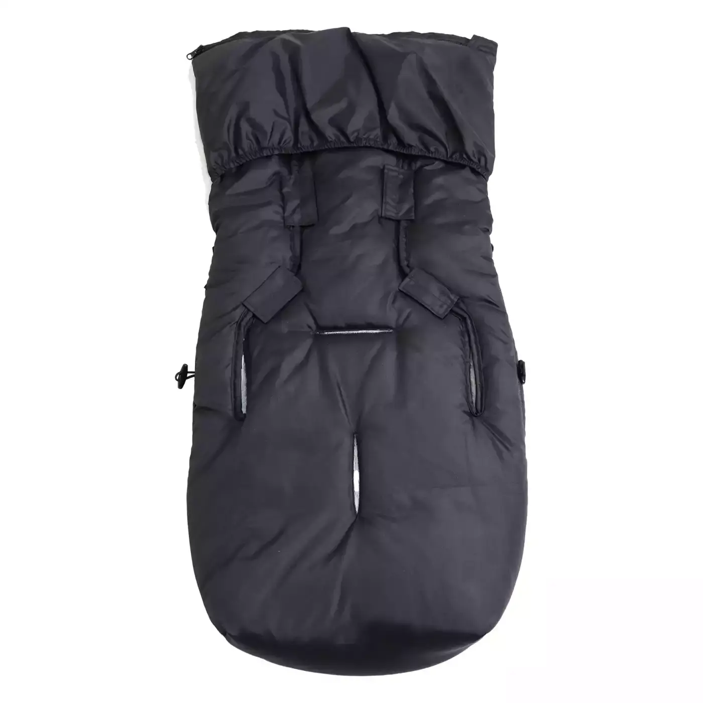 B-Ware Kaiser Hoody 2.0 Fußsack Babyschalenfußsack Schwarz Baby Kapuze Sherpa Fleece - 4011863842511