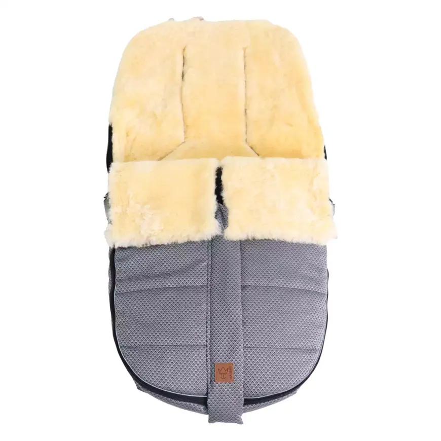B-Ware Kaiser Fußsack Kinderwagen Lammfell Allex Anthrazit Universal Geeignet 105x48cm - 4011863408120