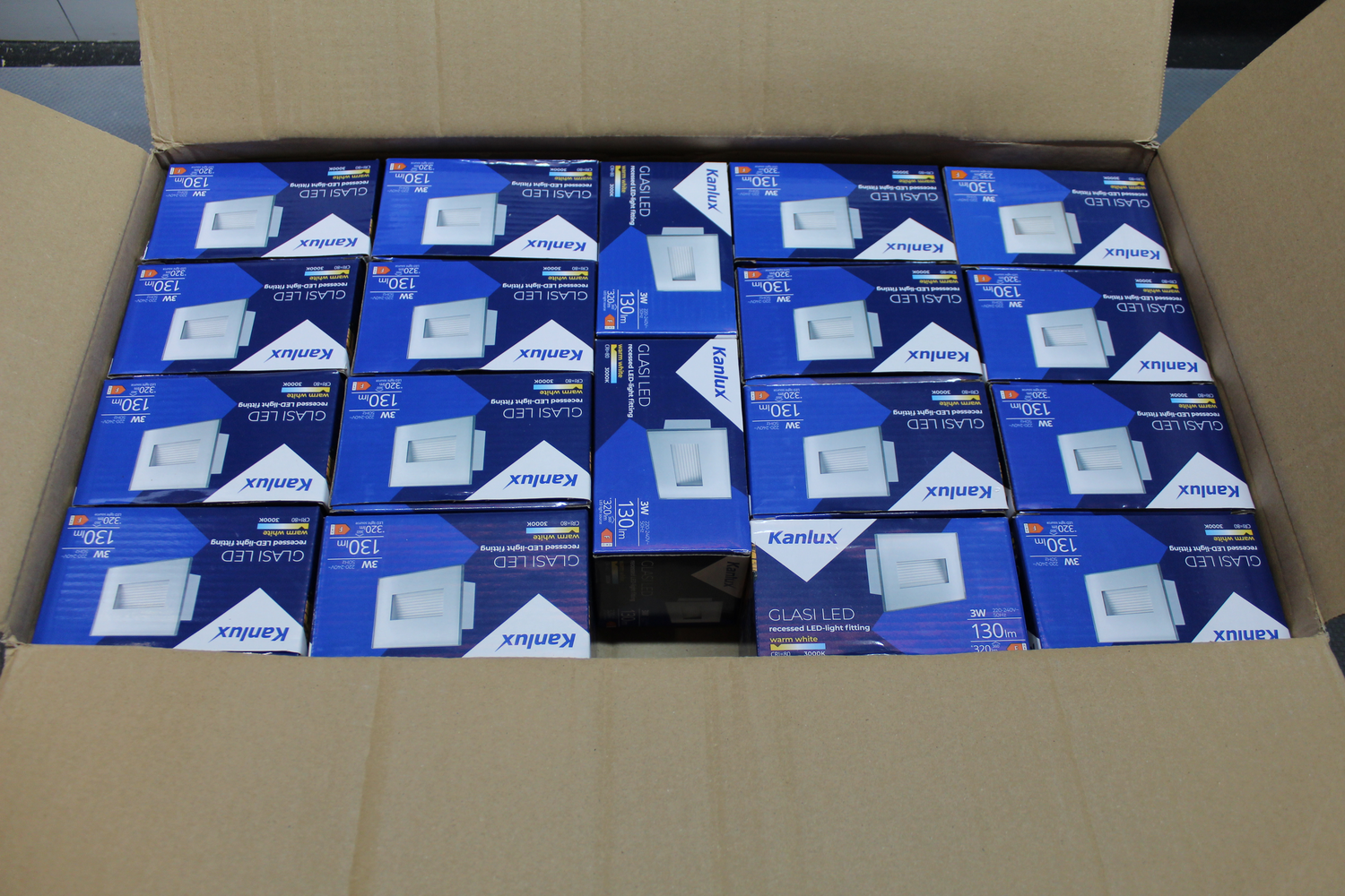 B-Ware Kanlux Glasi 33690 Außeneinbauleuchte Led Lampe Fest Eingebaut 18 Stück - 5905339336903