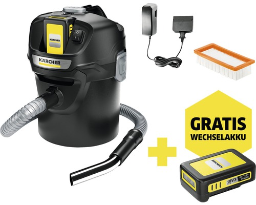 B-Ware Kärcher Akku Asche  Und Trockensauger Staubsauger Ad 2 Akkus & Ladekabel 18 V - 4054278662077