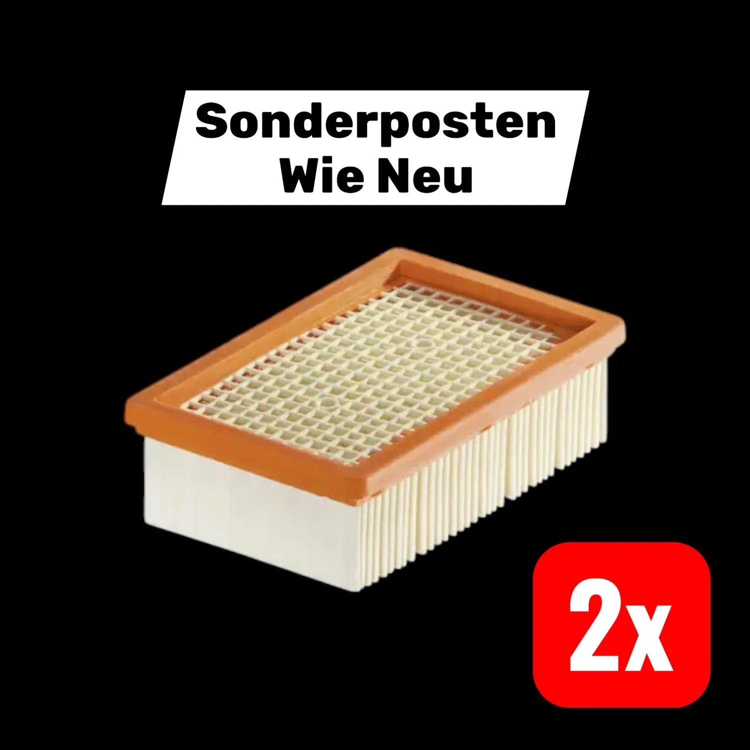 B-Ware Kärcher Flachfaltenfilter Einsatz Filtersatz Staubsauger Mv 4 5 6  2 Stück - 4039784945234