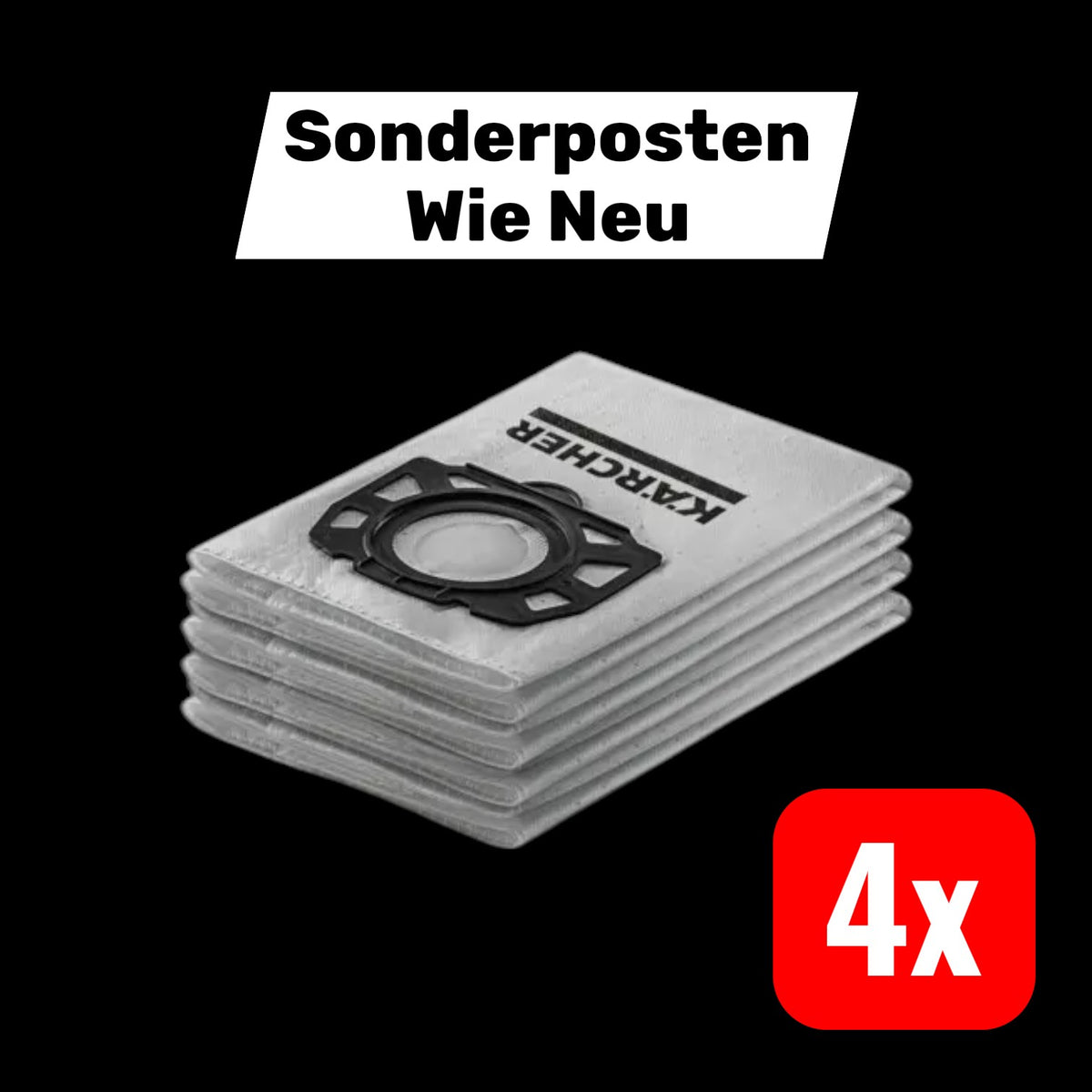 Kärcher Vliesfilterbeutel Renovation WD 4-6 Filtersystem 4 STÜCK - 4066529053671