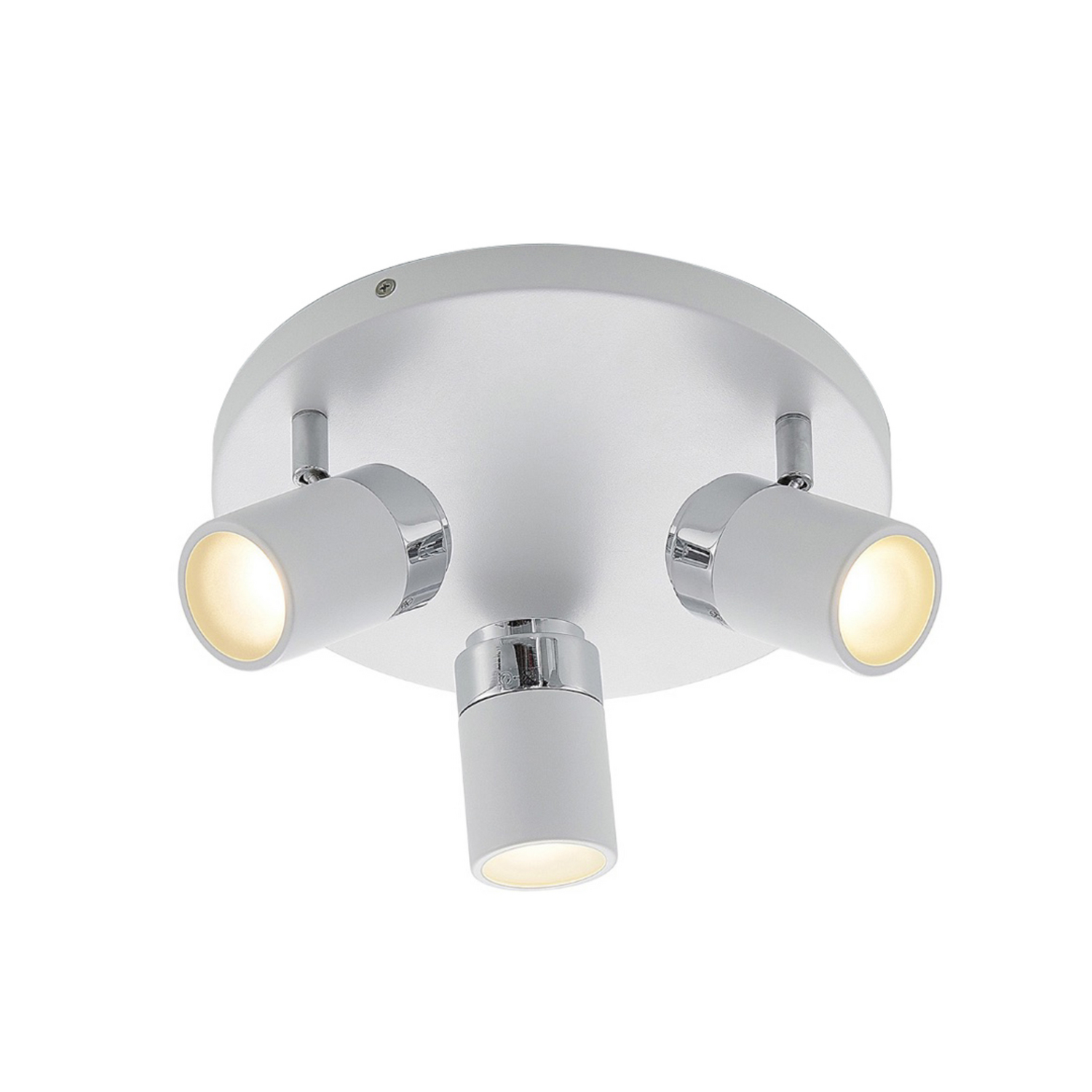 Lindby Kardo Bad Deckenrondell In Weiß Und Chrom Deckenlampe Deckenlicht Gu10 B-Ware - 4251096544350