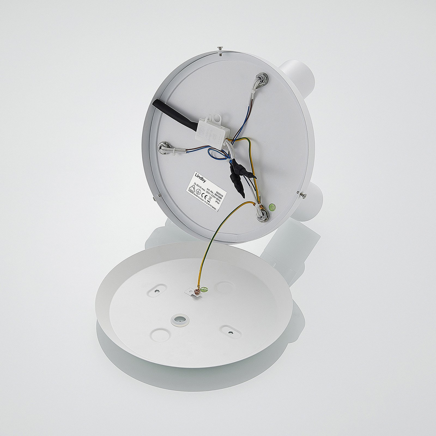 Lindby Kardo Bad Deckenrondell In Weiß Und Chrom Deckenlampe Deckenlicht Gu10 B-Ware - 4251096544350