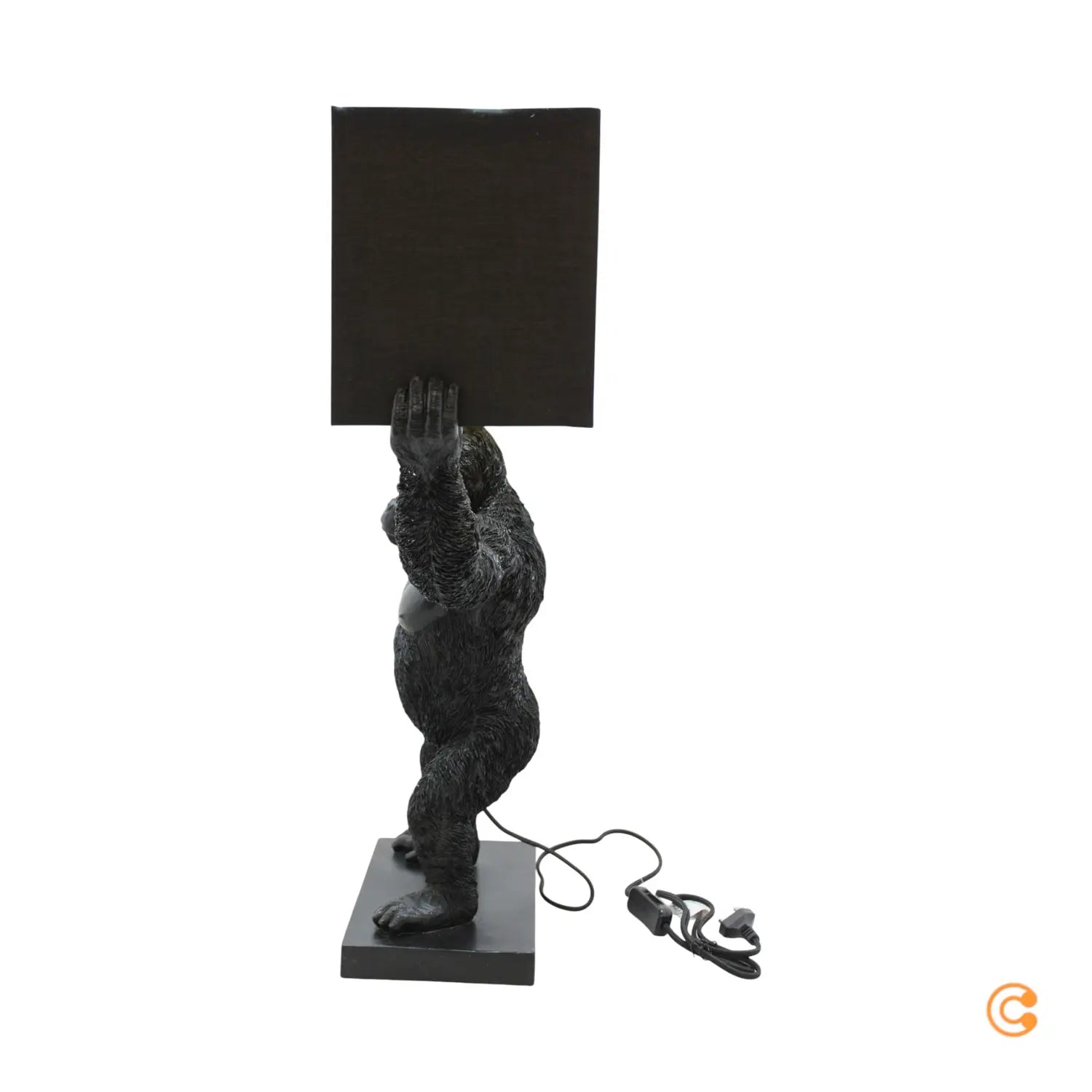 B-Ware Kare Animal King Kong Tischlampe Schreibtischlampe Tischleuchte Mit Textilschirm - 4025621531302