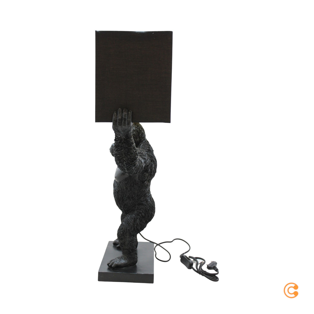 KARE Animal King Kong Tischlampe Schreibtischlampe Tischleuchte mit Textilschirm - 4025621531302