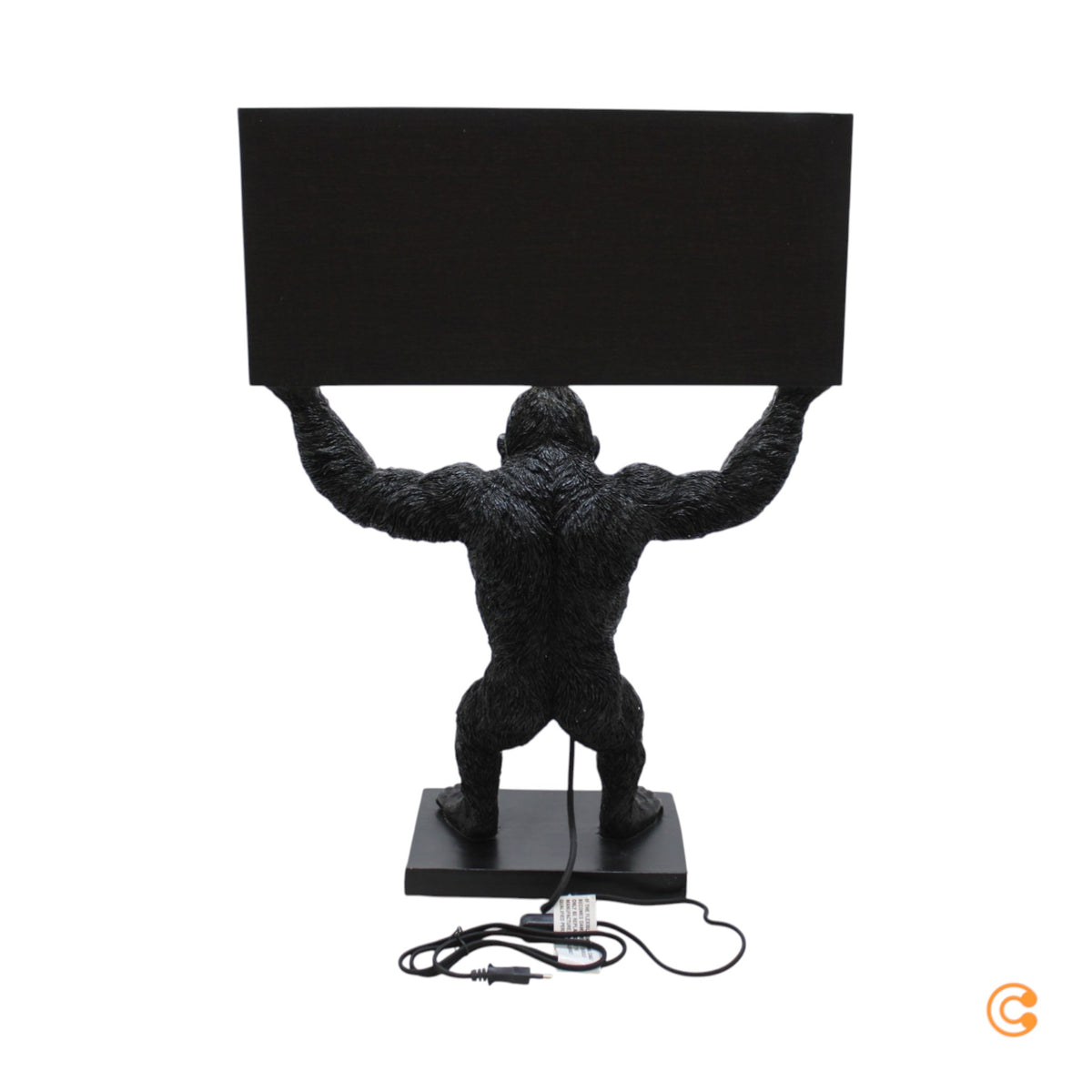 KARE Animal King Kong Tischlampe Schreibtischlampe Tischleuchte mit Textilschirm - 4025621531302