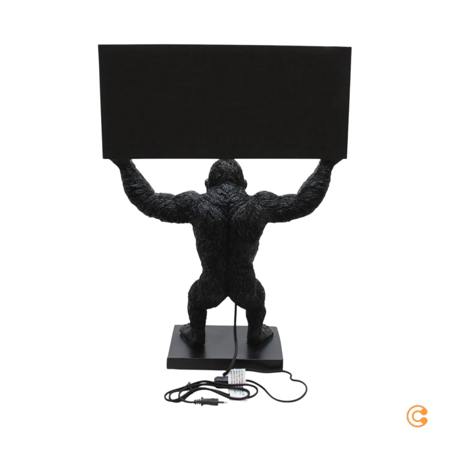 B-Ware Kare Animal King Kong Tischlampe Schreibtischlampe Tischleuchte Mit Textilschirm - 4025621531302