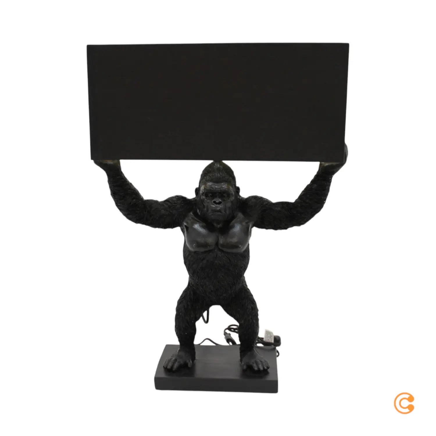 B-Ware Kare Animal King Kong Tischlampe Schreibtischlampe Tischleuchte Mit Textilschirm - 4025621531302