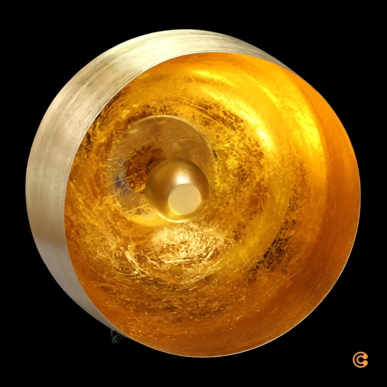 B-Ware Kare Bodenleuchte Stehlampe Apollon Gold ø 50 Cm Lichtquelle Siehe Text/Foto - 4025621543183