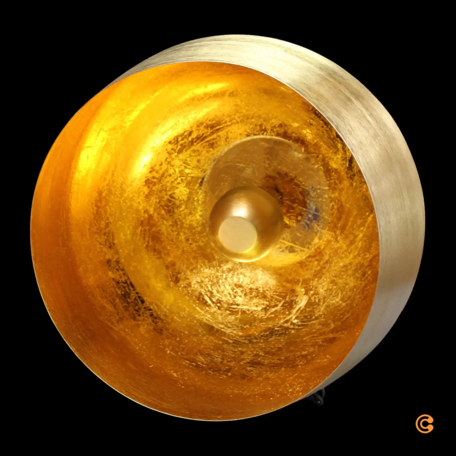 B-Ware Kare Bodenleuchte Stehlampe Apollon Gold ø 50 Cm Stahl Lichtquelle Dekoration  - 4025621543183