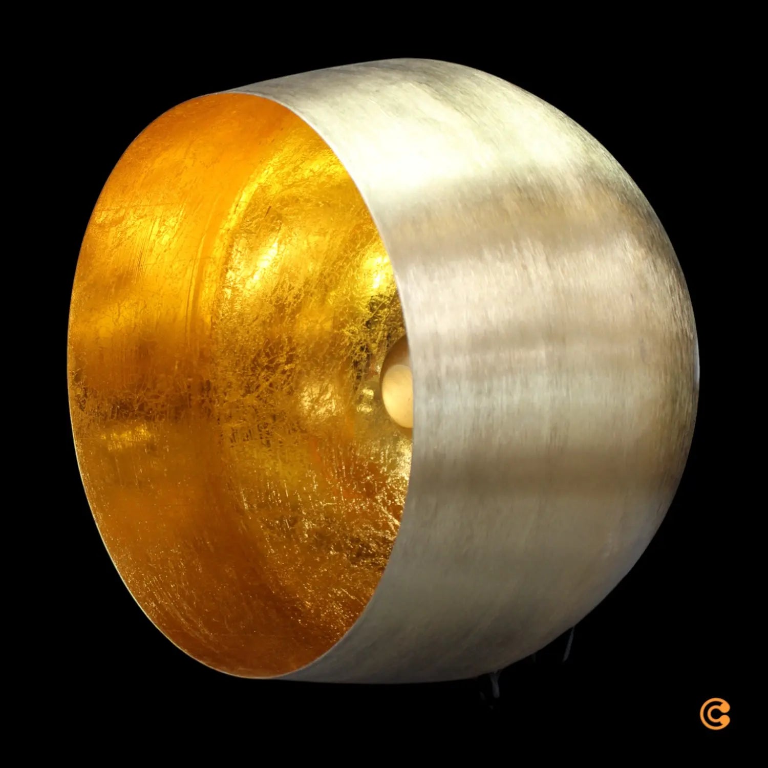 B-Ware Kare Bodenleuchte Stehlampe Apollon Gold ø 50 Cm Lichtquelle Siehe Text/Foto - 4025621543183