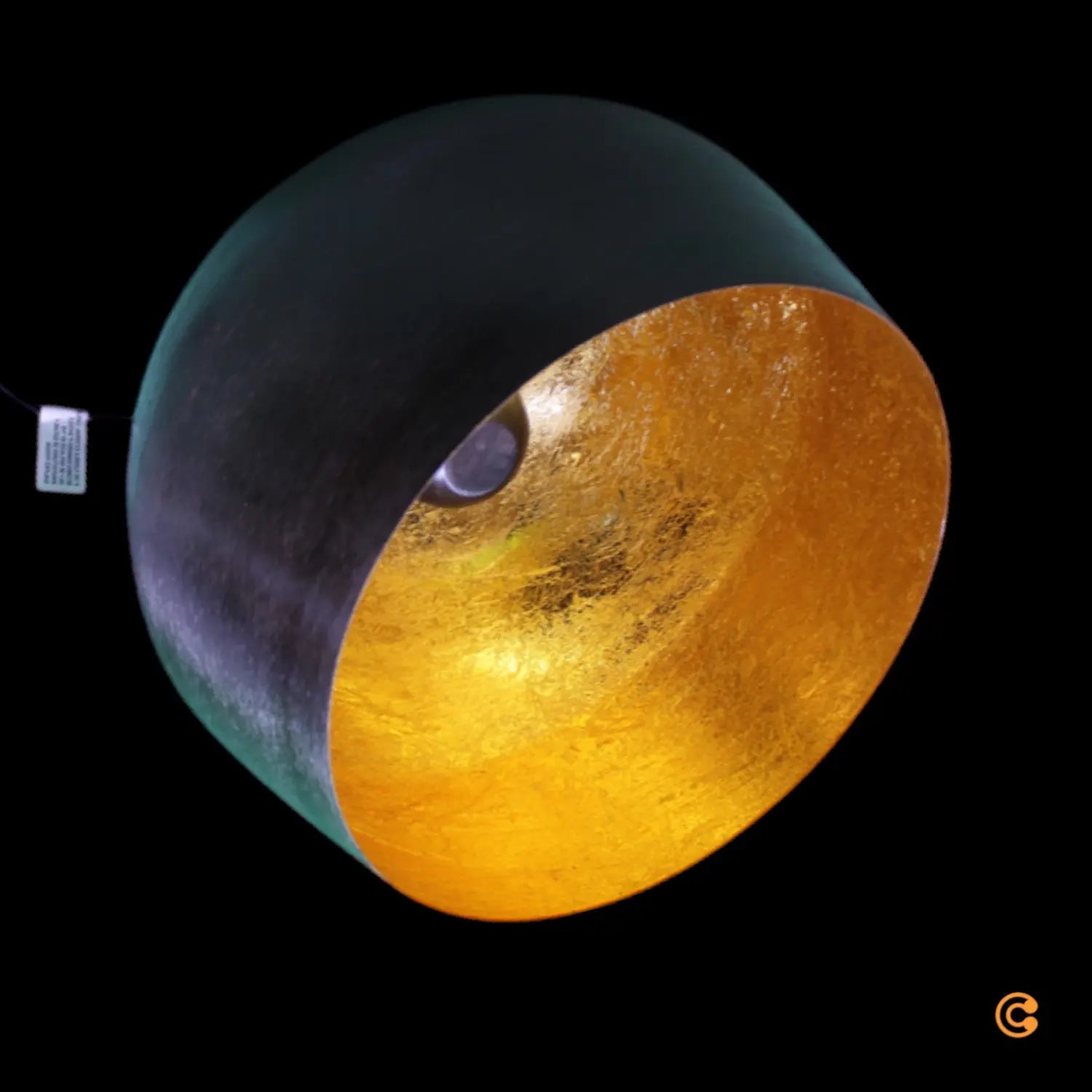 B-Ware Kare Apollon Bodenleuchte Sockelleuchte Leuchte Lampe Licht E27 Schwarz ø 50 Cm