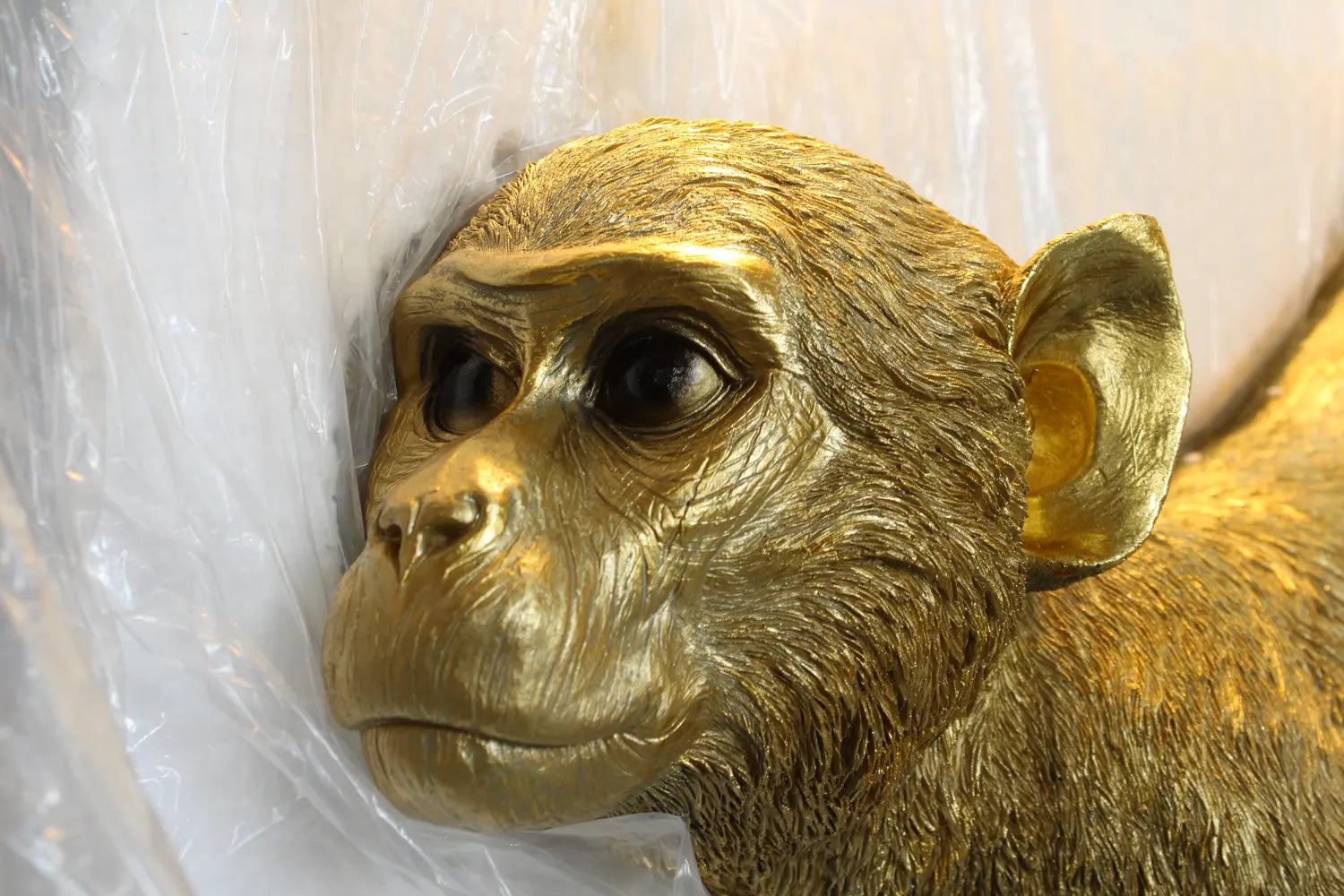 C-Ware Kare Bodenleuchte Stehlampe Monkey Dance Gold Kunstharz Lampe Siehe Text/Fotos - 4025621568827
