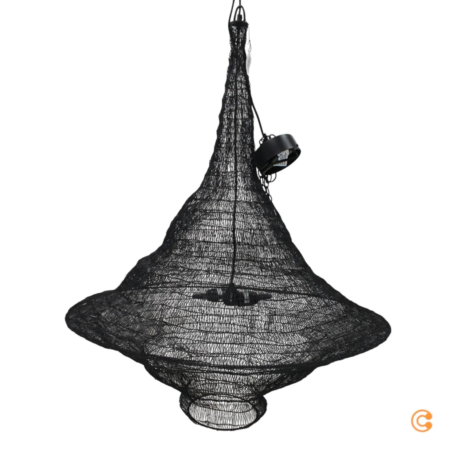 B-Ware Kare Cocoon Hängeleuchte Pendelleuchte Lampe Leuchte Schwarz Metall ø 89 Cm - 4025621541141