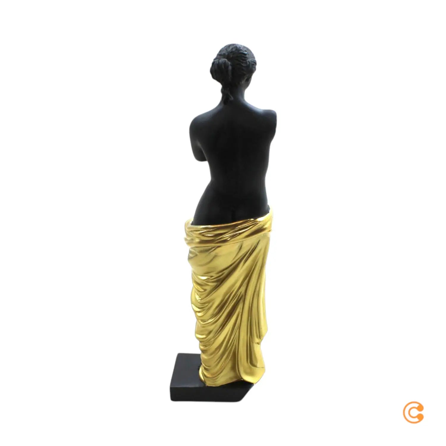 B-Ware Kare Dekofigur Statue Figur Classic Beauty Kunststein Schwarz Gold Handbemalt - 4025621535027