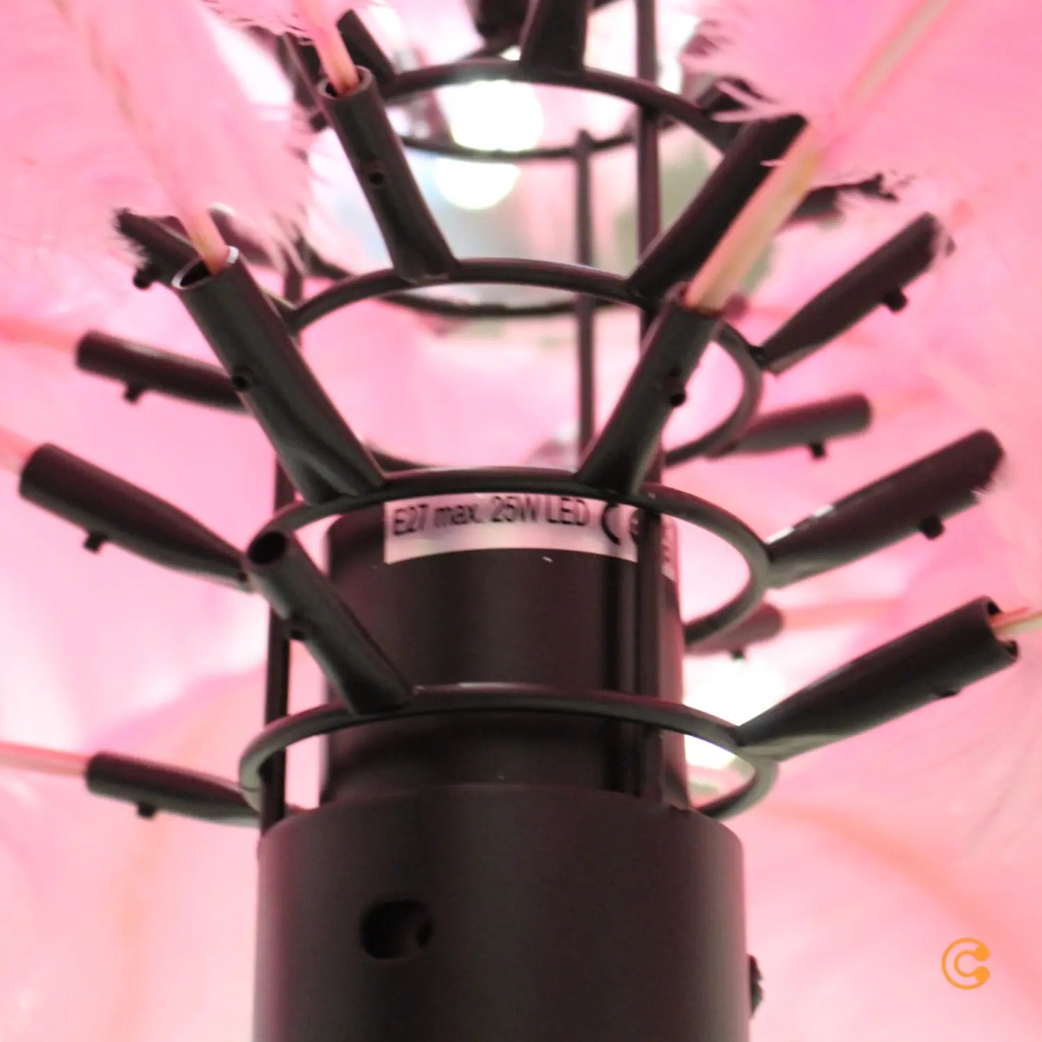 B-Ware Kare Feather Palm Stehleuchte Stehlampe Standleuchte Leselampe Leuchte Lampe - 10014572