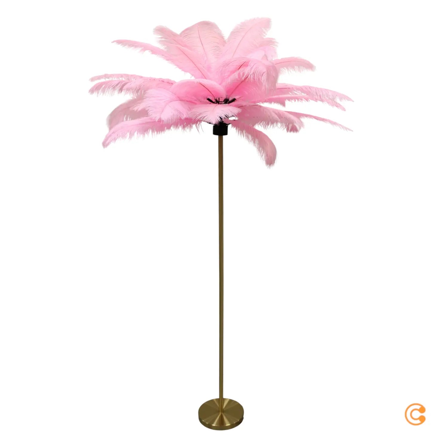 B-Ware Kare Feather Palm Stehleuchte Stehlampe Standleuchte Leselampe Leuchte Lampe - 10014572