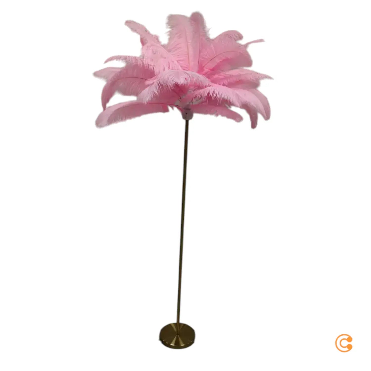 B-Ware Kare Feather Palm Stehleuchte Stehlampe Standleuchte Leuchte E27 Mit Federn P986 - 4025621537489