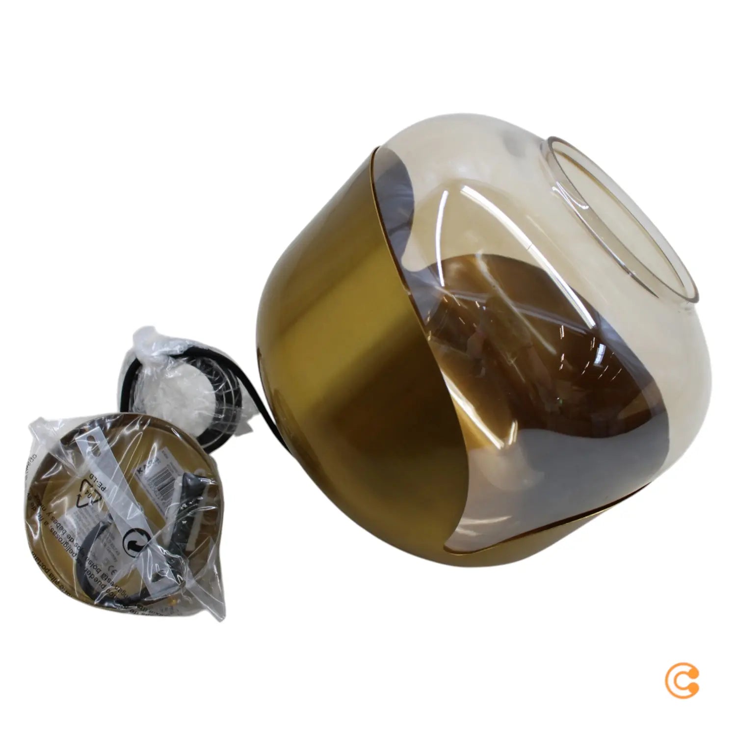 B-Ware Kare Golden Goblet Hängeleuchte Hängeleuchte E27 Led Pendelleuchte ø 25 Cm Lampe - 4025621676348