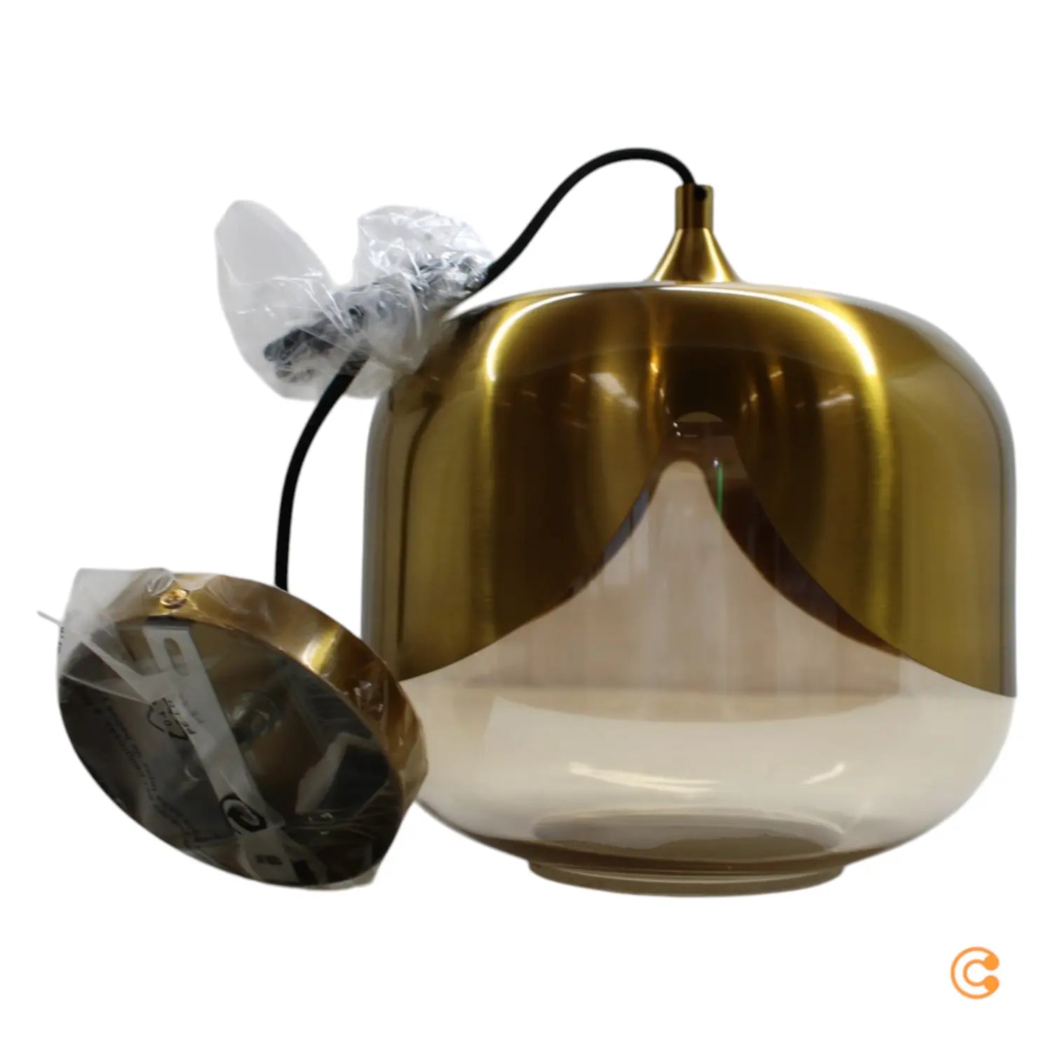 B-Ware Kare Golden Goblet Hängeleuchte Hängeleuchte E27 Led Pendelleuchte ø 25 Cm Lampe - 4025621676348