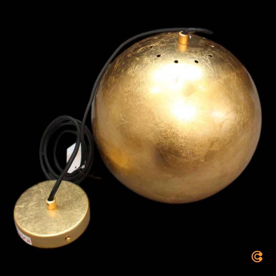 Kare Hängeleuchte Pendelleuchte Caldaia Goldfarben Stahl 25 Cm Deckenleuchte B-Ware - 4025621562146