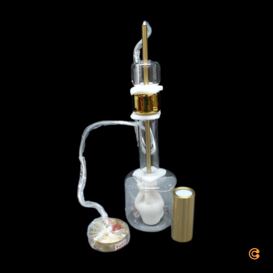Kare Hängeleuchte Pendellampe Candy Bar Goldfarben Stahl Glas 1flg Wohnzimmer B-Ware - 4025621559368