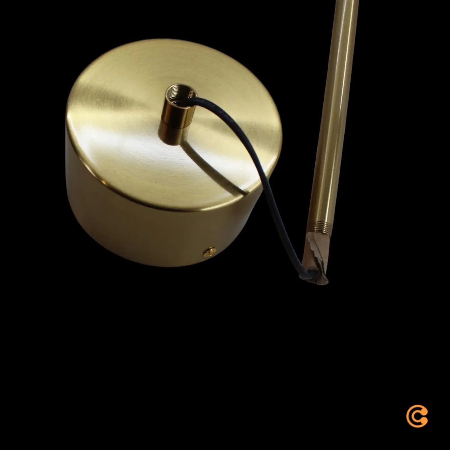 B-Ware Kare Hängeleuchte Pendelleuchte Heavenly Messing Weiß Esszimmer Wohnzimmer Lampe - 4025621529514