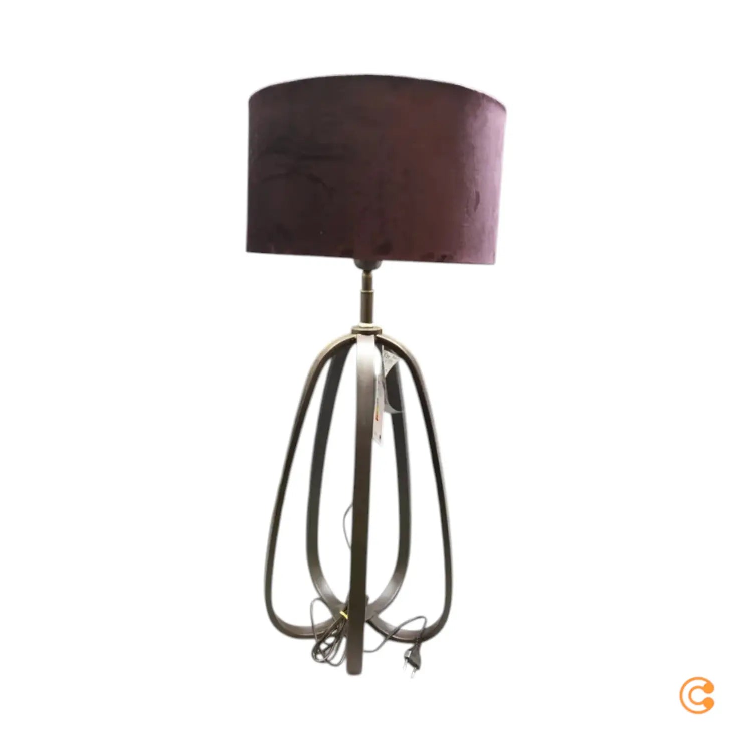 B-Ware Kare Loop Tischleuchte Mit Textilschirm Lampe Leuchte Violett Siehe Text/Foto - 4025621521389