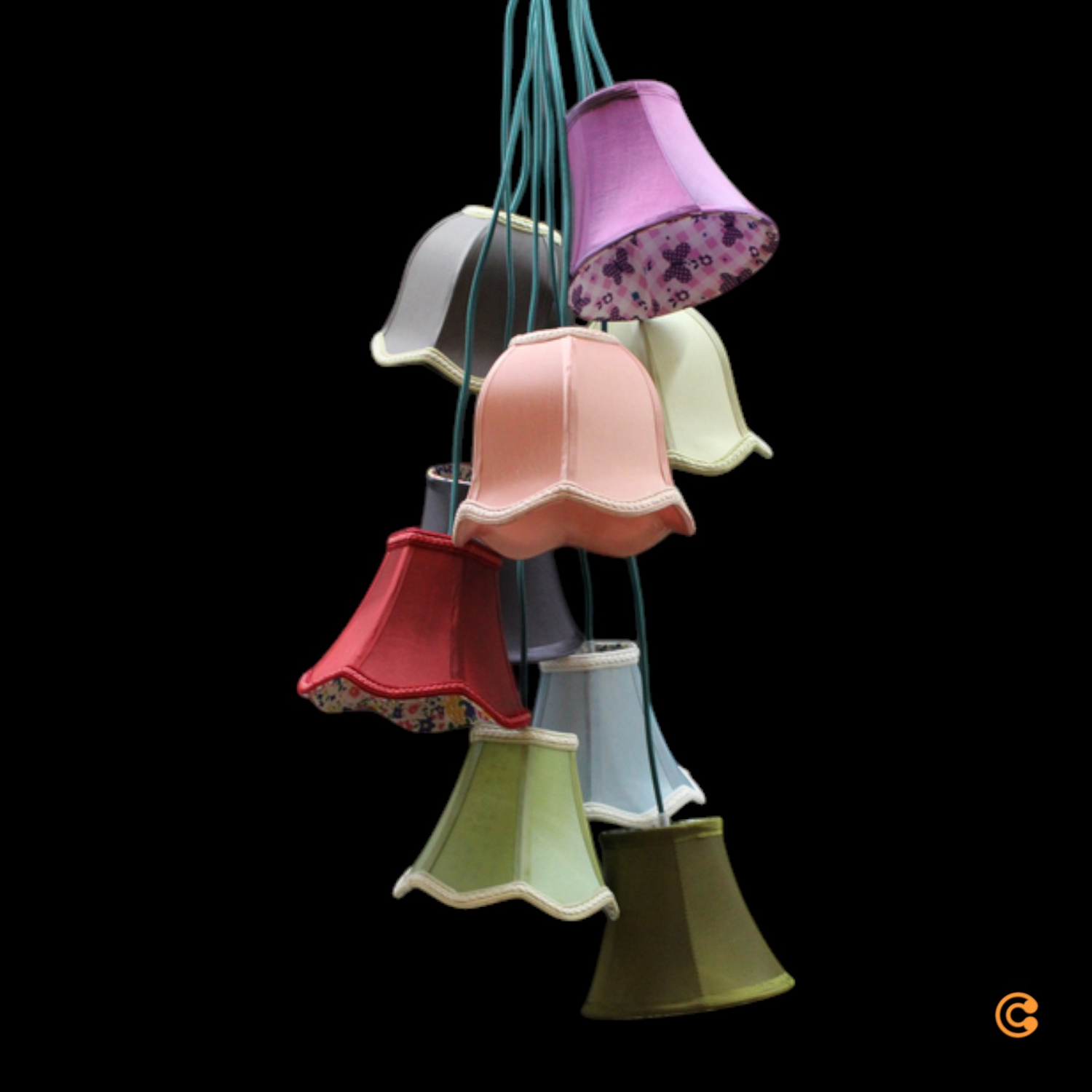 B-Ware Kare Saloon Flower Pendelleuchte Pendellampe Leuchte Lampe Hängeleuchte Licht