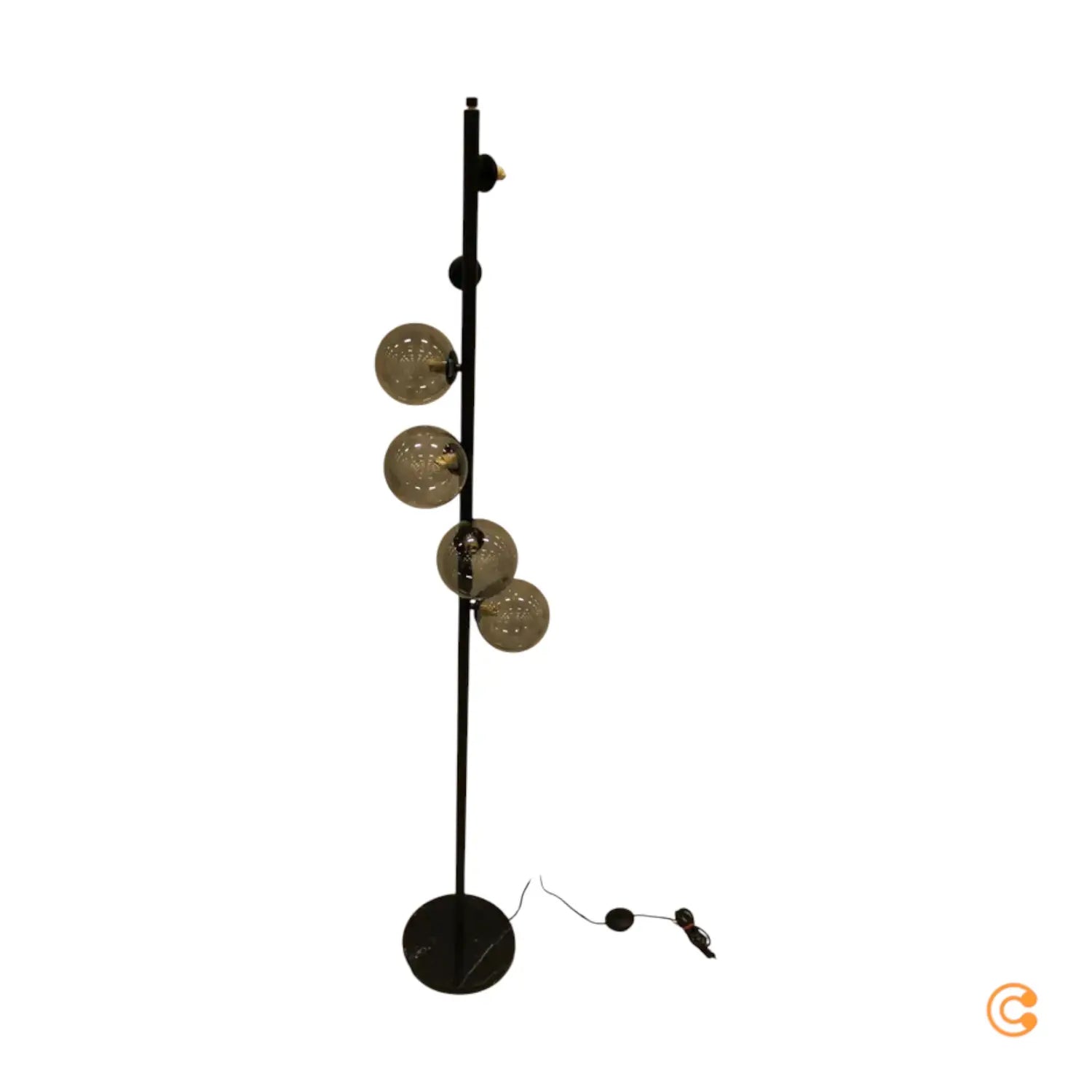 B-Ware Kare Stehleuchte Lampe Scala Balls Marmorfuß 6fl Led G9 Schwarz Siehe Text/Foto - 4025621525080