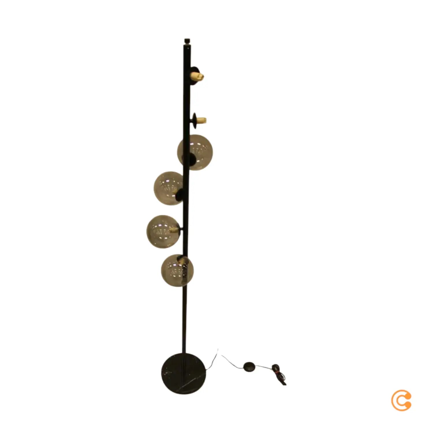 B-Ware Kare Stehleuchte Lampe Scala Balls Marmorfuß 6fl Led G9 Schwarz Siehe Text/Foto - 4025621525080