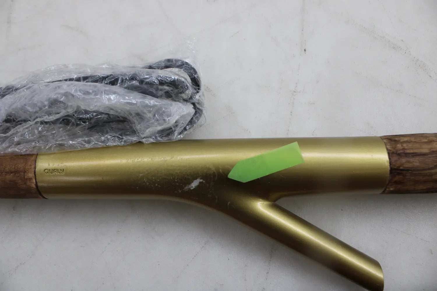 C-Ware Kare Stehleuchte Stehlampe Twig Grün Gold Baumwolle Holz E27 Siehe Text/Foto - 4025621575672