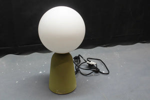 B-Ware Kare Tischlampe Tischleuchte Bollie Betonfuß Grün Opalglas 31 Cm Siehe Text/Foto