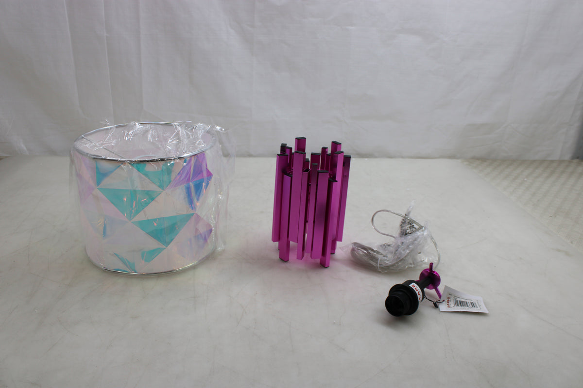 KARE Tischleuchte Lampe Coachella rosa blau Polyester Stahl SIEHE TEXT/FOTO - 4025621566557