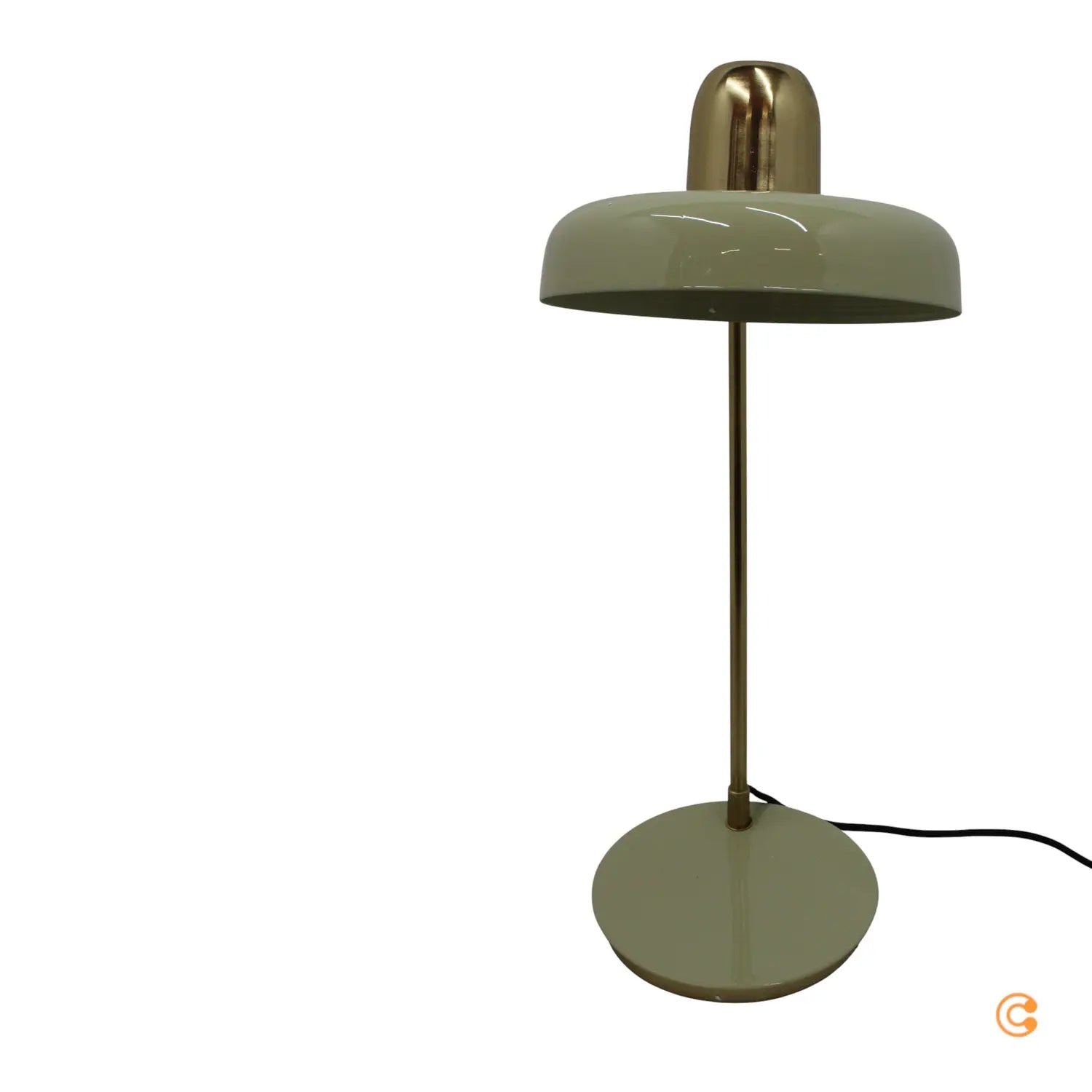 B-Ware Kare Tischleuchte Lampe Grün Stahl Leuchte Höhe 56 Cm E27 40 W  - 4025621565215