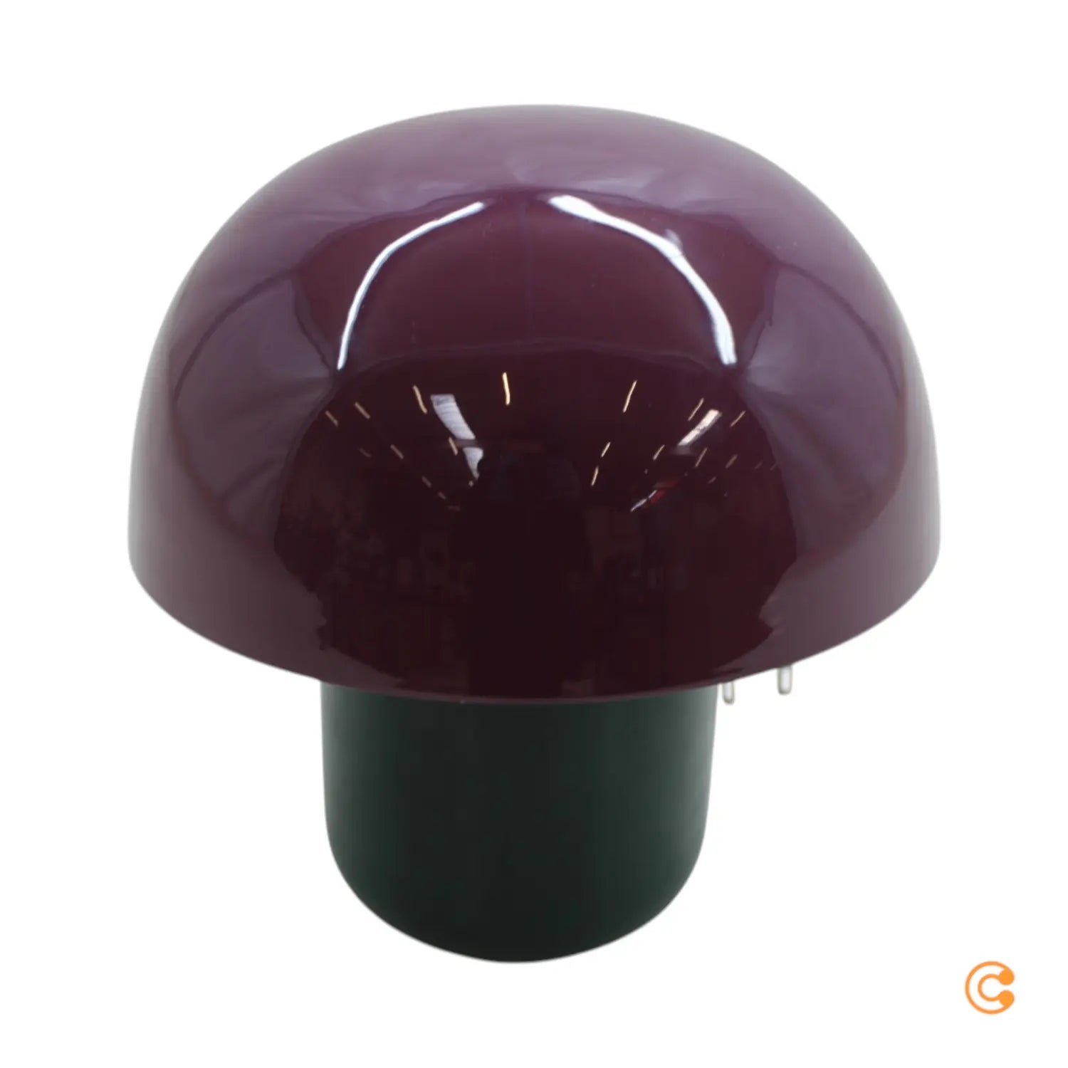 B-Ware Kare Tischleuchte Lampe Mushroom Lila Grün Stahl E14 Led Schalter Kabel 20 Cm - 4025621565123