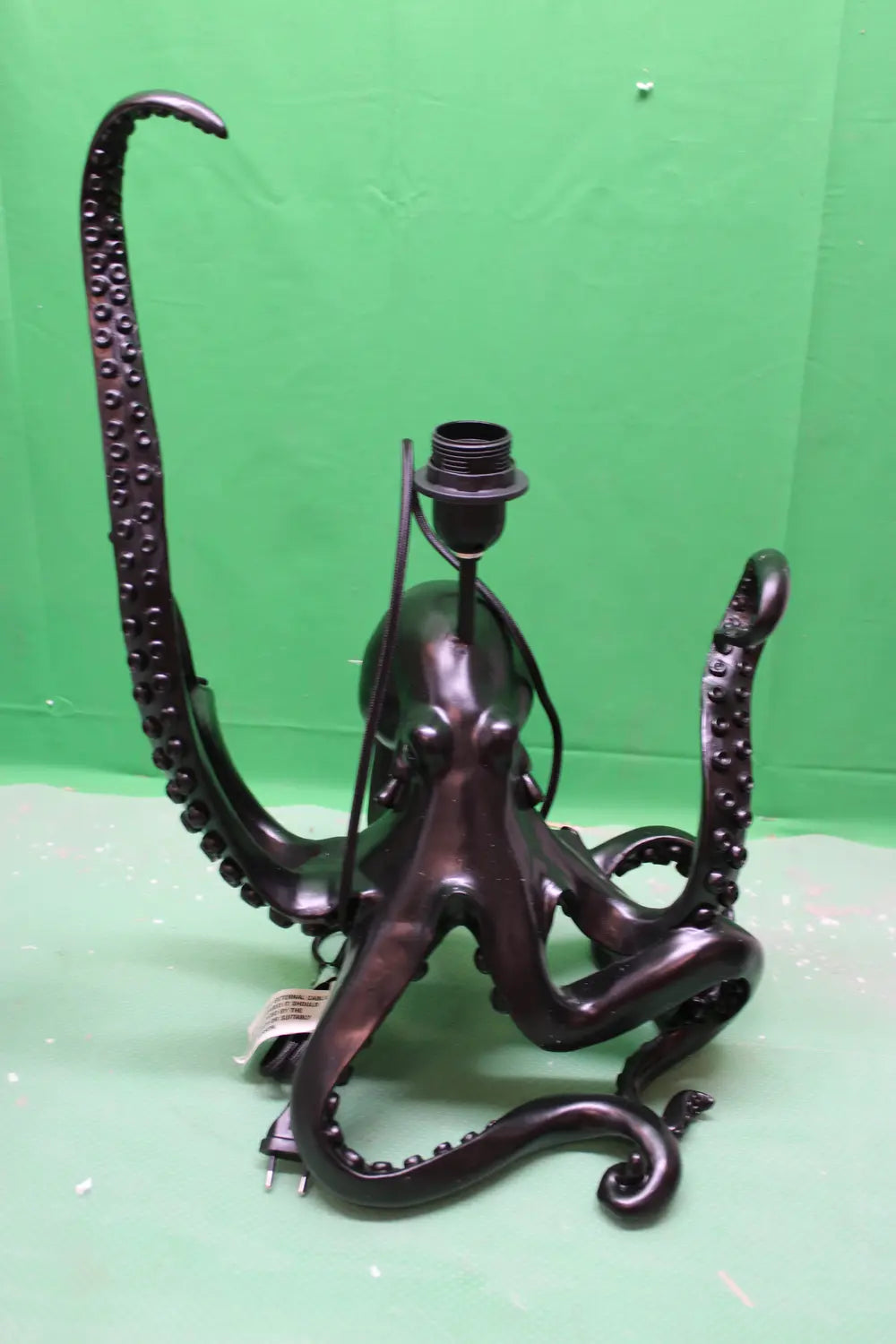 B-Ware Kare Tischleuchte Octopus Schwarz Textil Kunstharz 47cm Led Siehe Text/Foto - 4025621564089