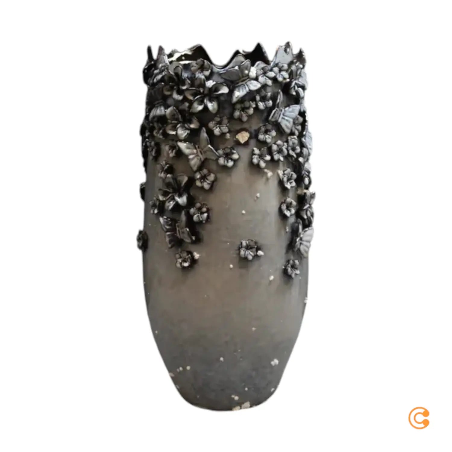 B-Ware Kare Vase Butterflies Gefäß Schmetterlinge Hellblau Höhe 50 Cm Siehe Text/Foto - 4025621604648