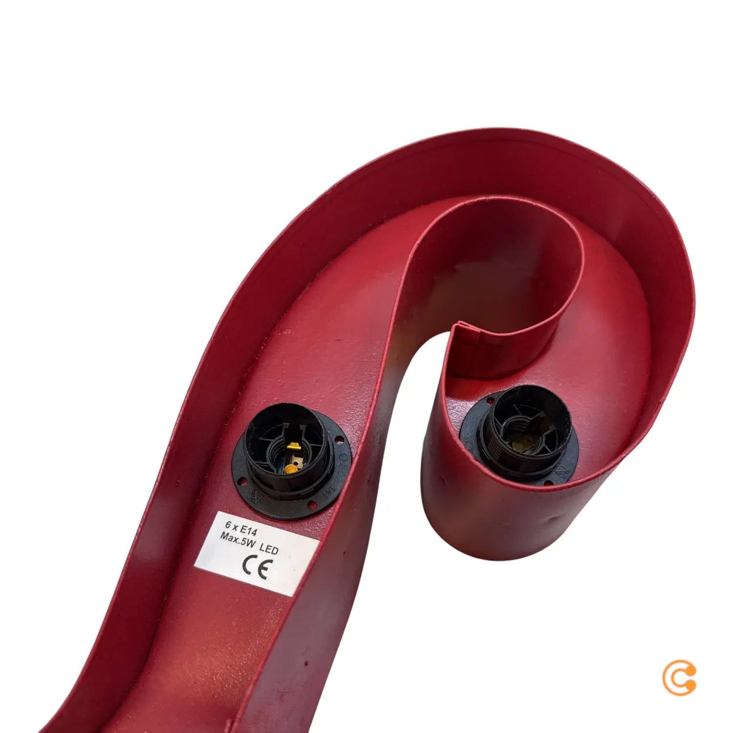 B-Ware Kare Wandlampe Wandleuchte La Dolce Vita Rot Stahl 190cm Siehe Text/Foto - 4025621564447