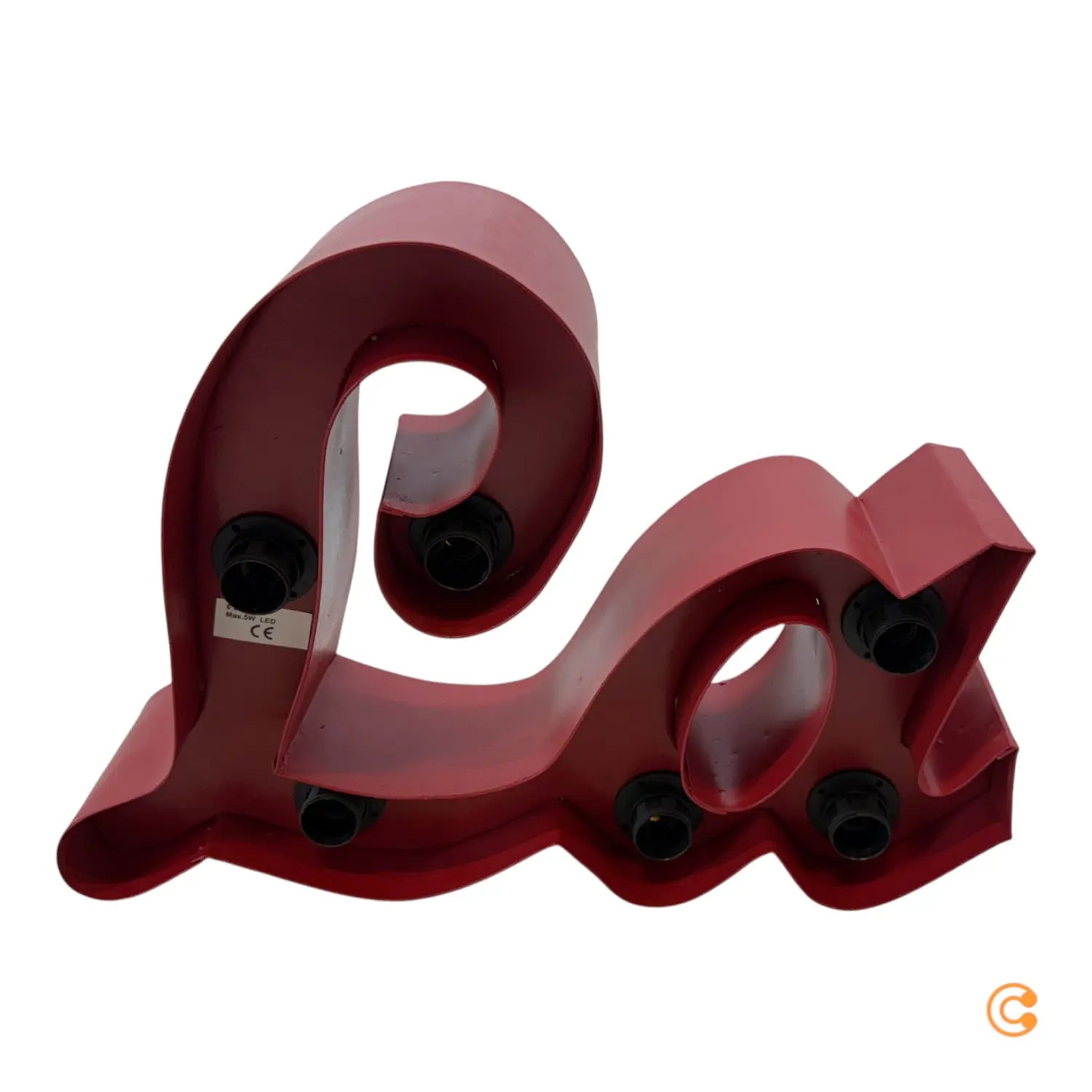 B-Ware Kare Wandlampe Wandleuchte La Dolce Vita Rot Stahl 190cm Siehe Text/Foto - 4025621564447