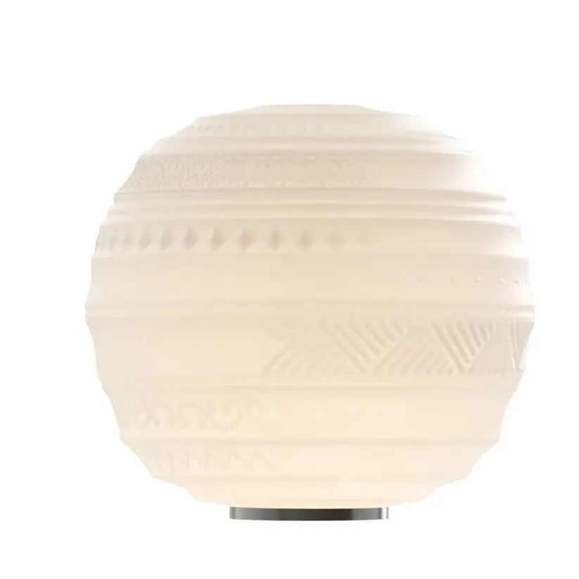 B-Ware Karman Tischleuchte Lampe Glas Braille Leuchte Beleuchtung Mattiert Muster 40cm