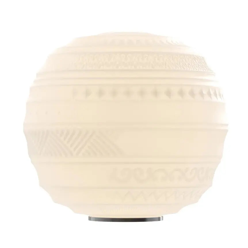 B-Ware Karman Tischleuchte Lampe Glas Braille Leuchte Beleuchtung Mattiert Muster 40cm  - 8032956311918