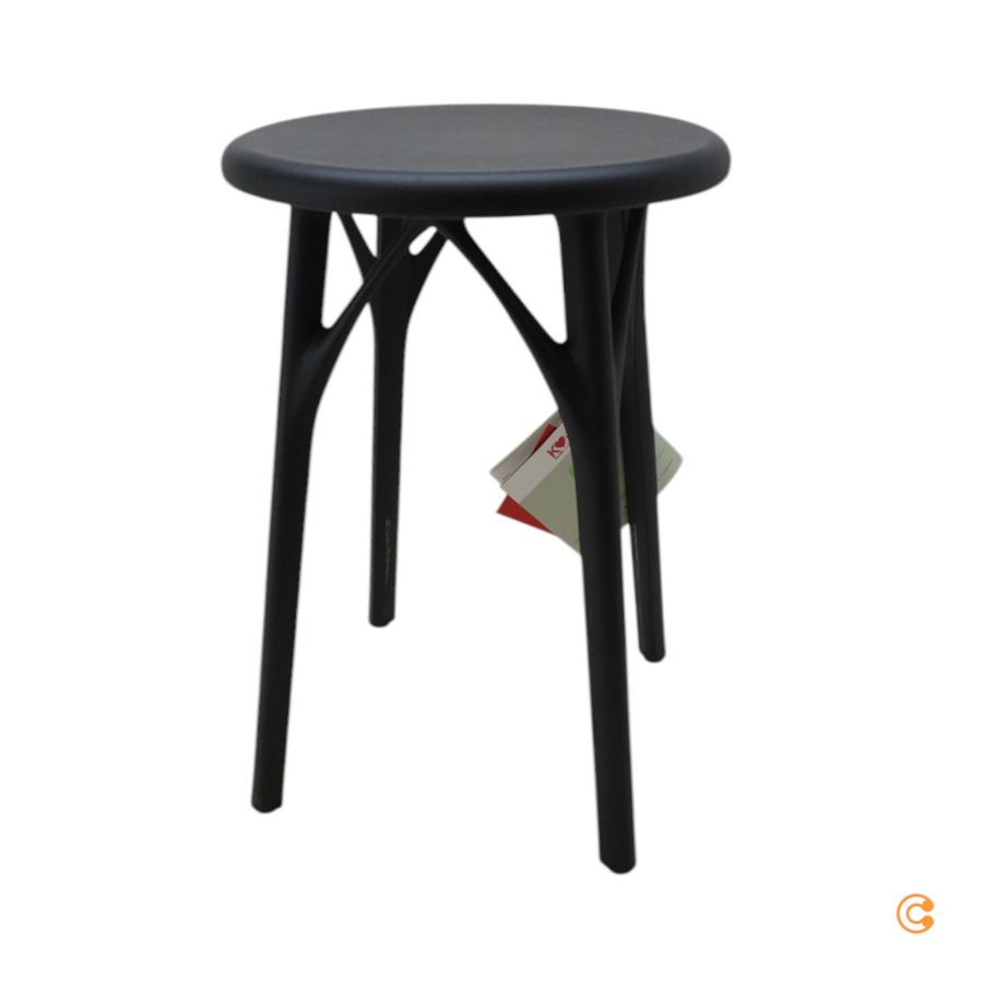 Kartell A.I. Light Hocker Barhocker Sitzhocker Sitzmöbel Schwarz H 45cm B-Ware - 8058967332209