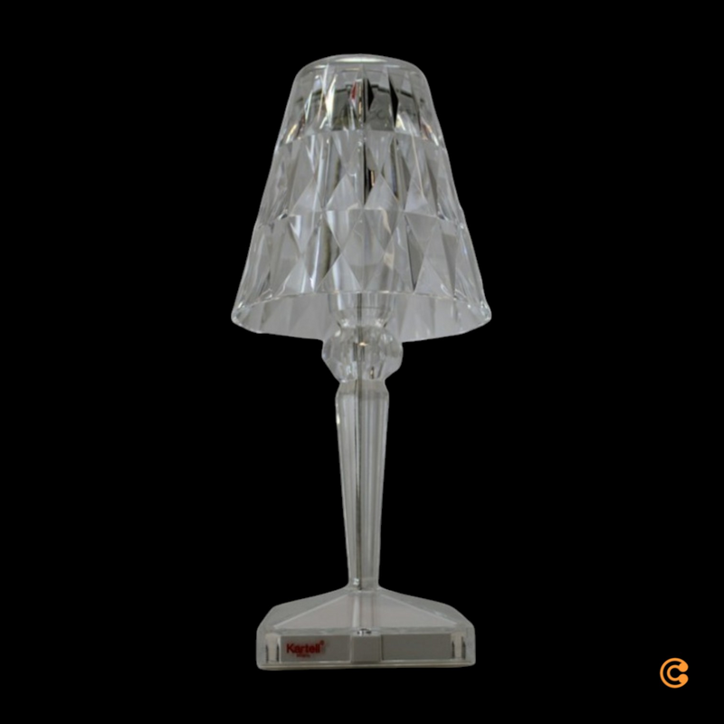 Kartell Battery Tischlampe Tischlampe Leselampe Nachttischlampe Usb Glasklar B-Ware