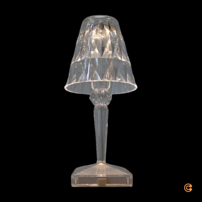 Kartell Battery Tischlampe Tischlampe Leselampe Nachttischlampe Usb Glasklar B-Ware