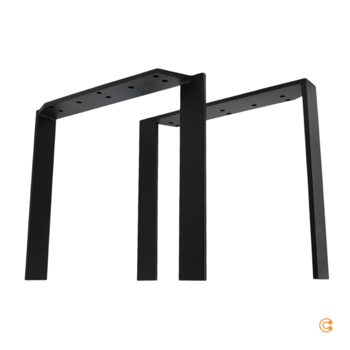Kartell Beine für Tisch Four Schwarz aus Stahl 1 Paar stabil modern - 8058967119756